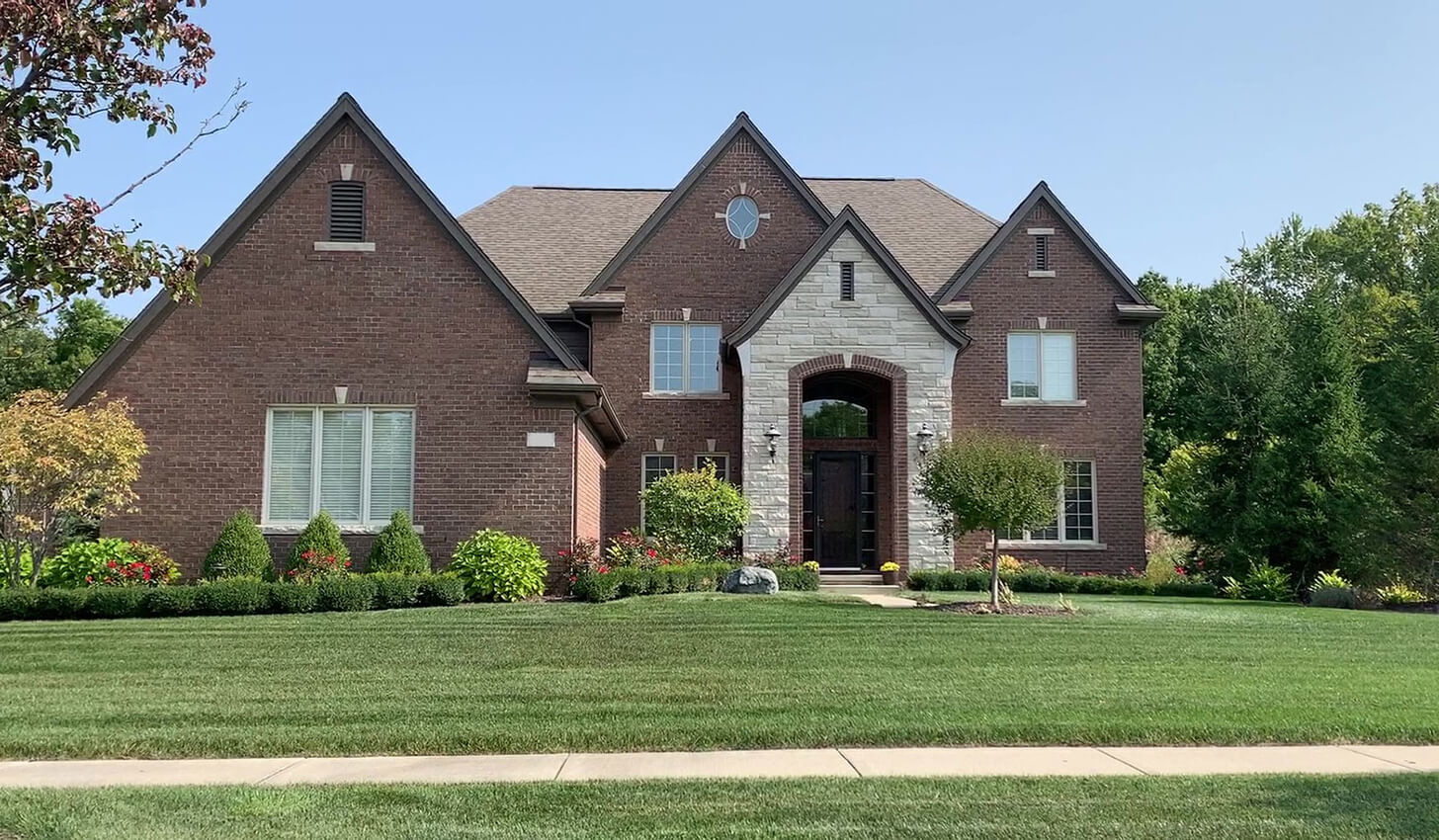 residential brick house