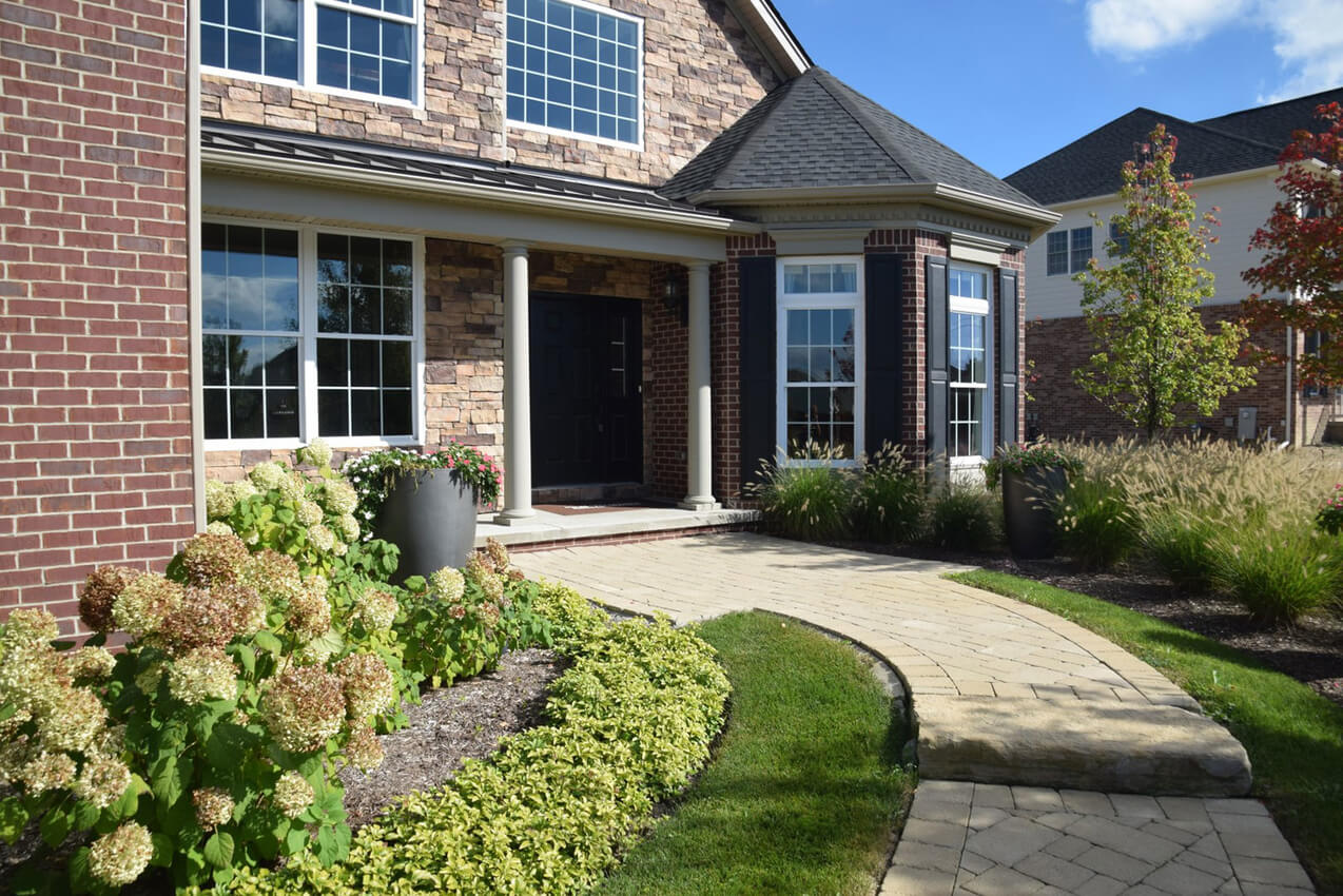 house entrance walkway